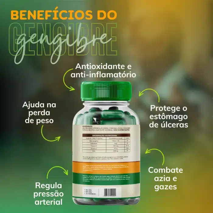 Combo 3 Orapro Nóbis + Cúrcuma + Gengibre 630mg - 360 Caps - Imagem 5