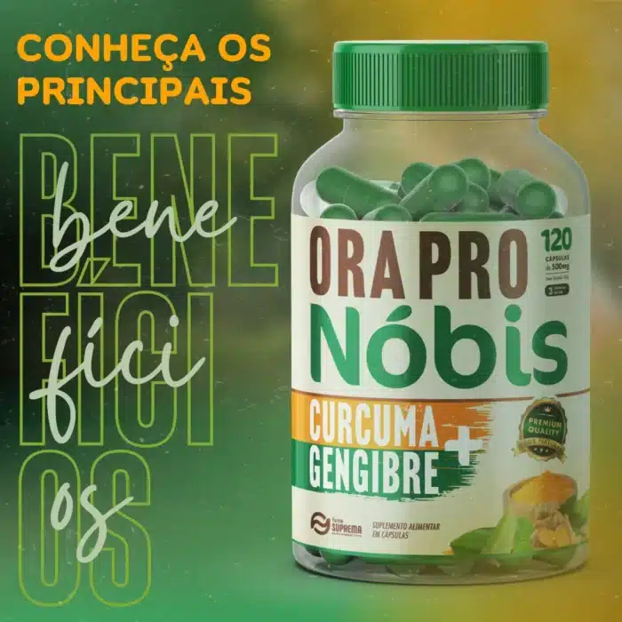 Combo 3 Orapro Nóbis + Cúrcuma + Gengibre 630mg - 360 Caps - Imagem 2